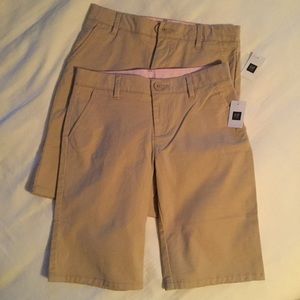 2 Pairs Gap Girls Bermuda Shorts NWT